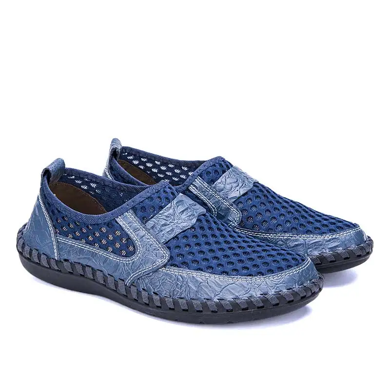 

Summer Breathable Mesh Men Shoes Casual Light Men Sneakers Tenis Masculino Leather Shoes Men Loafer Footwear Big Size 38-50