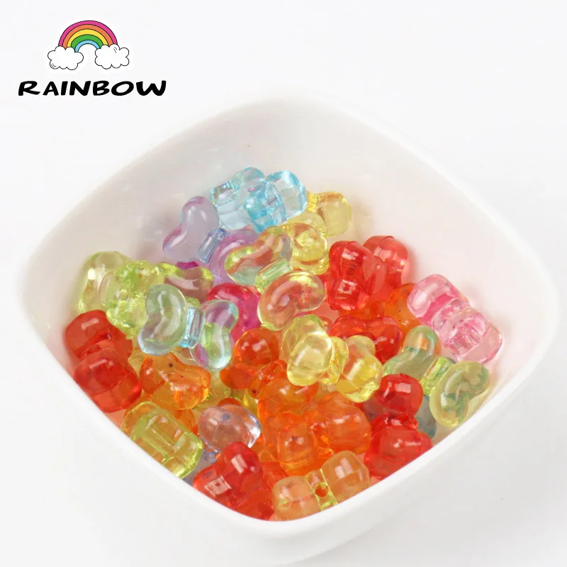 Mixed Cartoon Cute Bowknot Acrylic Charms Beads For Decoration Handmade Jewelry Accessory DIY 12x15mm 50PCs | Украшения и