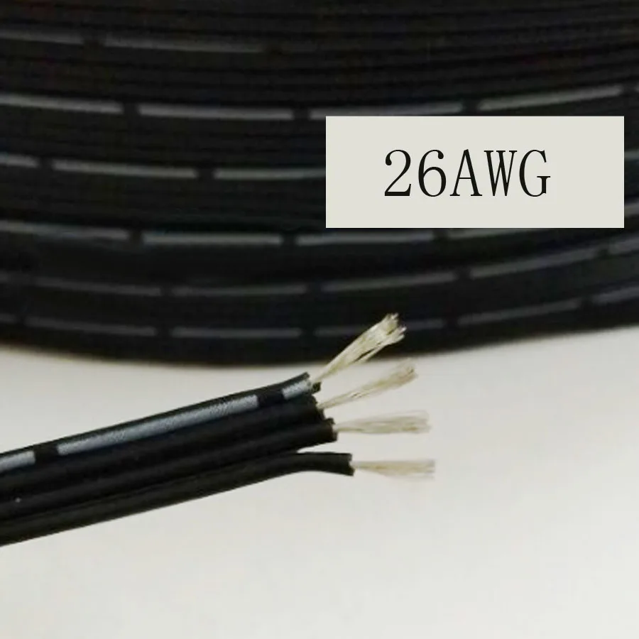 Силиконовый провод 4x26AWG 20 метров сверхгибкая испытательная линия 4P x 26AWG 0 08 мм