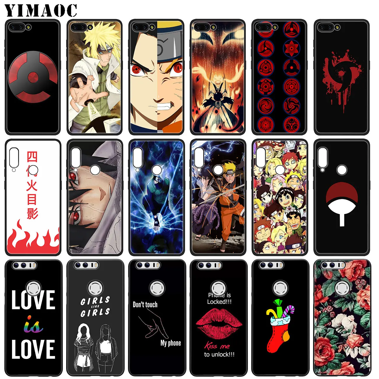 YIMAOC Hokage Naruto Kakashi Мягкий силиконовый чехол для Huawei Honor 20 Pro 8C 8X 8 9 9X 10 Lite 7X 7A Чехол с