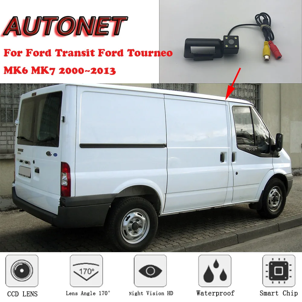 Автомобильная камера заднего вида для Ford Transit Tourneo MK6 MK7 2000 ~ 2013 ночного