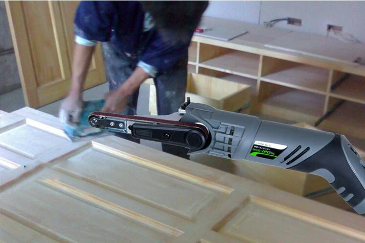 Портативный 6 ступенчатый ленточный шлифовальный станок маленький