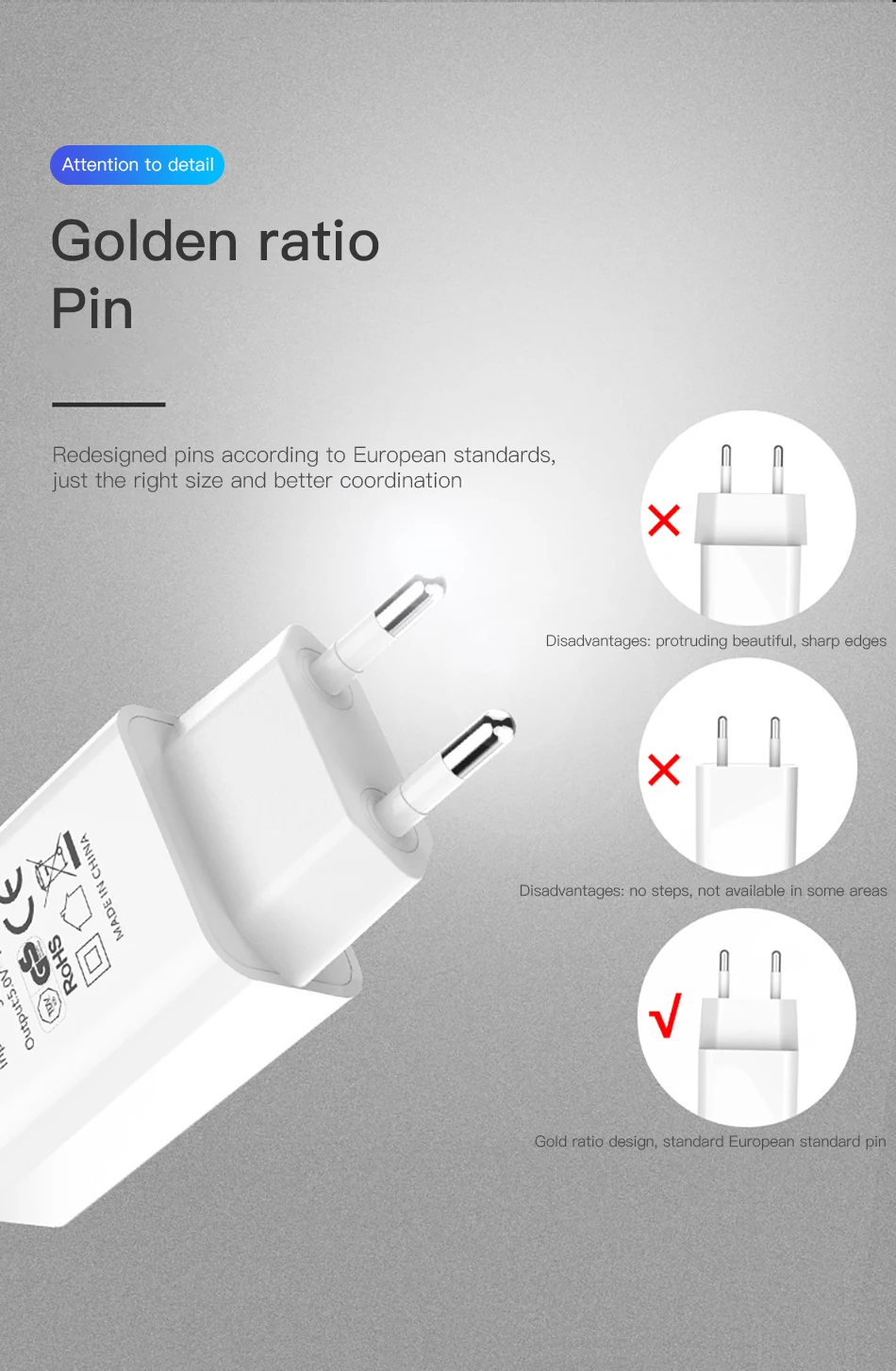 ACCEZZ USB Charger 5V 2A EU Plug For iphone iPad iPod Universal For Samsung Huawei Xiaomi Mobile Phone Wall USB Charger Adapter