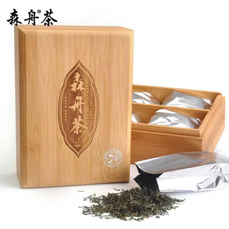 Paulownia premium small tea bamboo gift box set black | Продукты