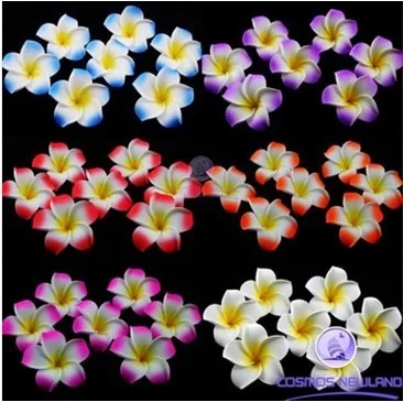 

HappyKiss Wholesale of wedding wall stick flowers DIY accessories home decor 5cm frangipani bubble in Hawaii flower home