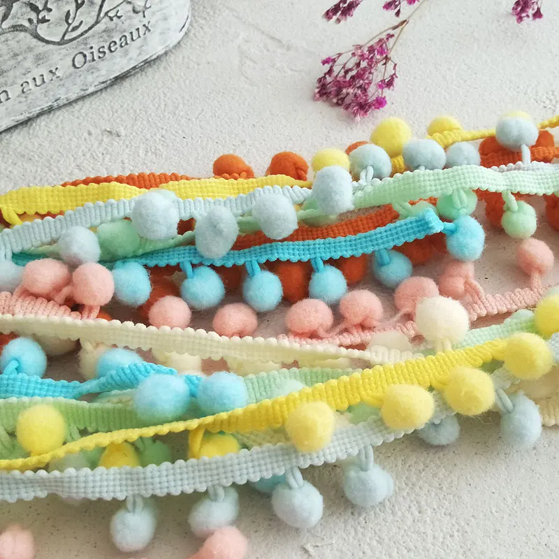 10 ярдов/Цвет чашка женское нижнее белье с шариками из плюша С бахромой кружевной