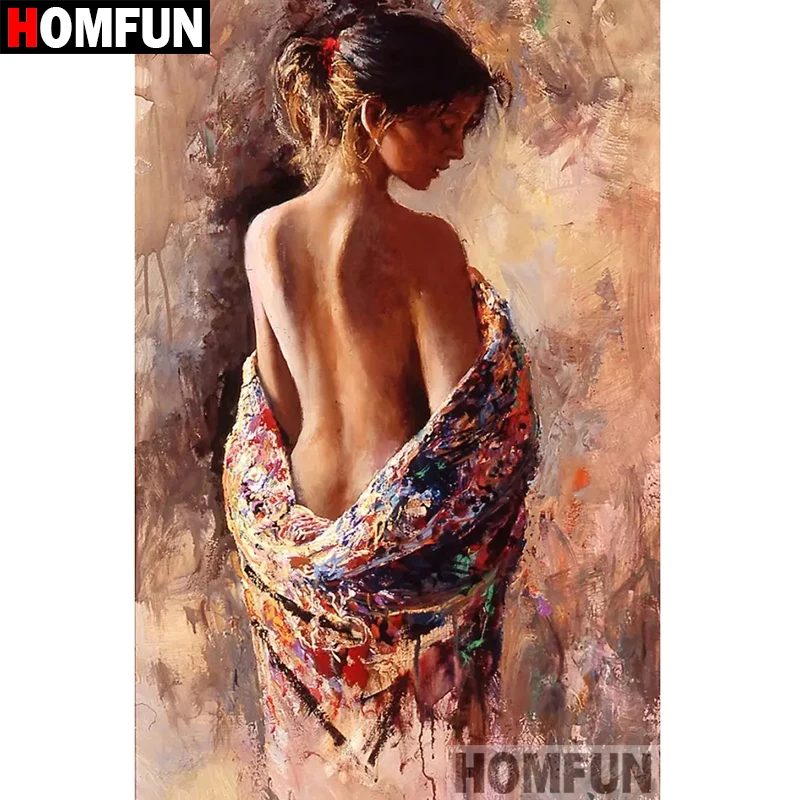 Алмазная живопись HOMFUN A07673 картина сделай сам из квадратных/круглых страз вышивка