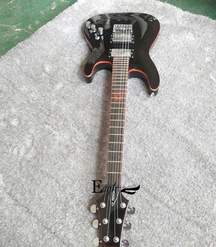 Орел. Бабочка Гитары бас Custom Shop C-1 SheDecil чёрная баньши металл электрогитара