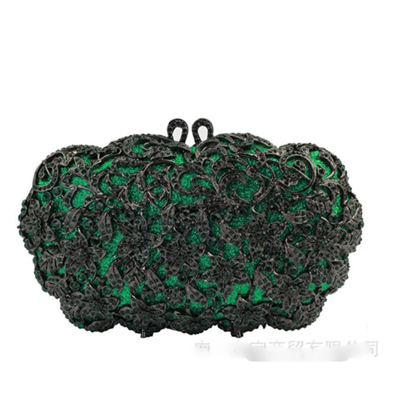 Золотистые синие зеленые серебристые вечерние женские сумки с кристаллами