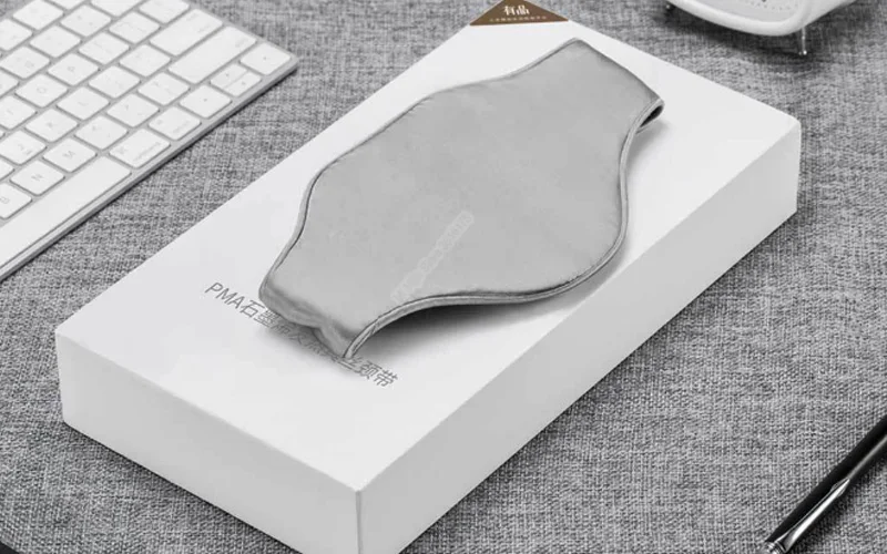 Grey Xiaomi Youpin PMA Graphene массаж шеи портативный дышащий Шелковый материал для офиса дома шейного позвонка декомпрессионный массаж - Цвет: Grey