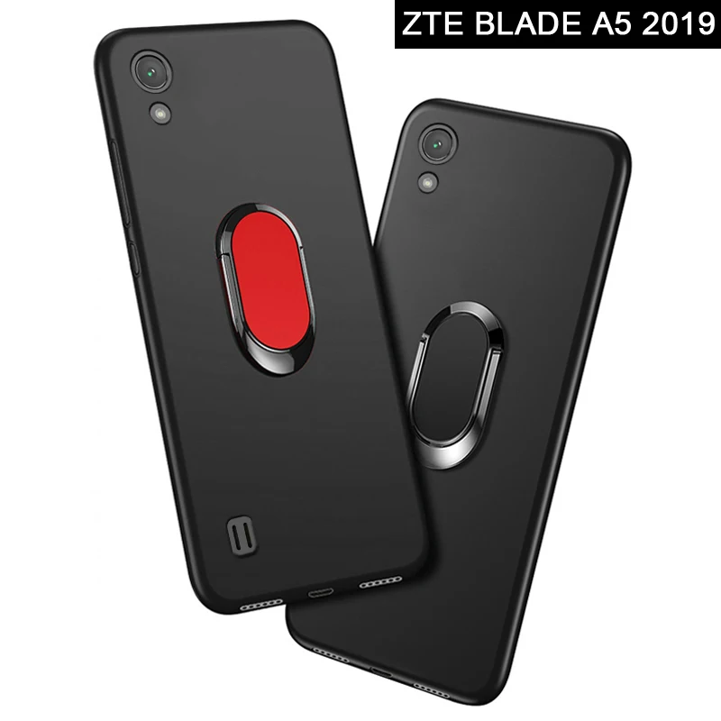 Zte BLADE A5 чехол Роскошный 5,45 дюймов мягкий черный пластиковый металлический перстень для zte Blade A5 чехол для телефона s