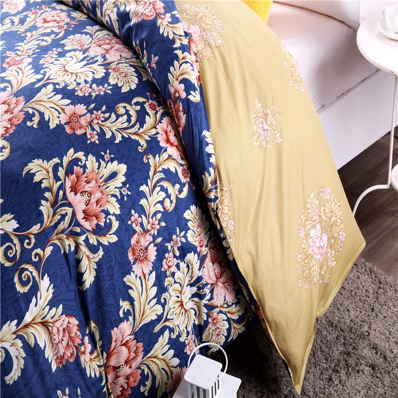 Современный стиль коричневый принт 100% хлопок текстильные постельные