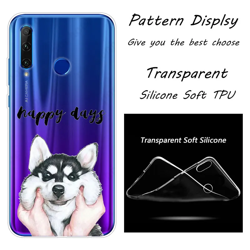 004 Модный мягкий силиконовый чехол для телефона huawei Honor 20 20i 10 9 8 Lite 8X 8C 8A 8S 7S 7A Pro View 20 - Цвет: 004