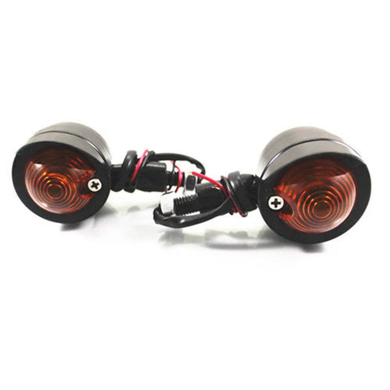 Металлические мотоциклетные световые указатели поворота для Harley Sportster 883 Honda Yamaha Kawasaki Suzuki Cruiser Bobber Ktm