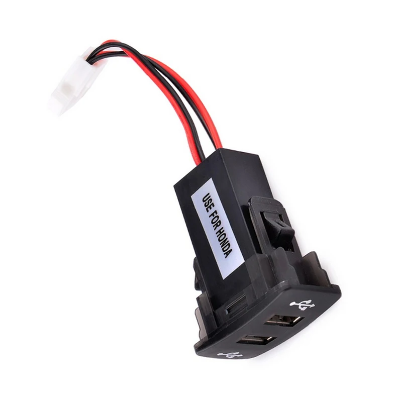 Зарядное устройство с 2 USB портами для Honda|car usb connector|usb hondaport honda |