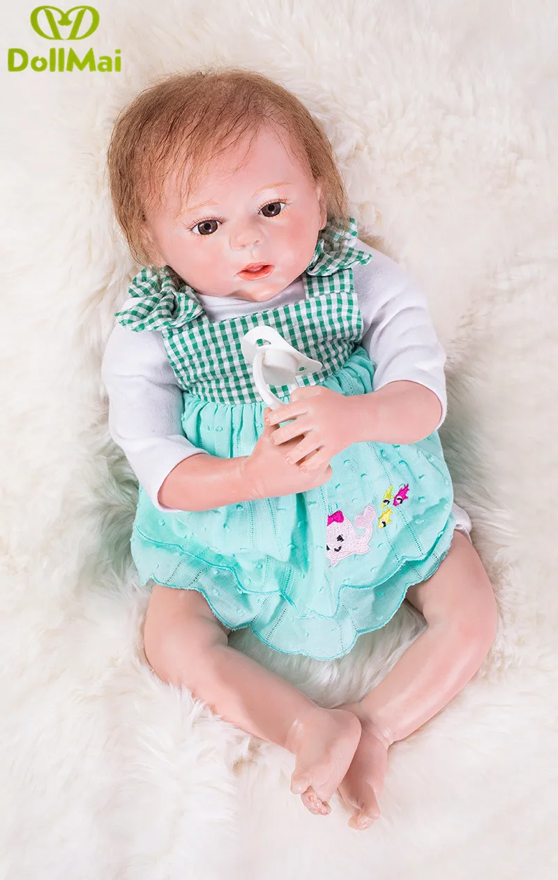 46 см силиконовые куклы reborn Младенцы стильные популярные как настоящие Детские