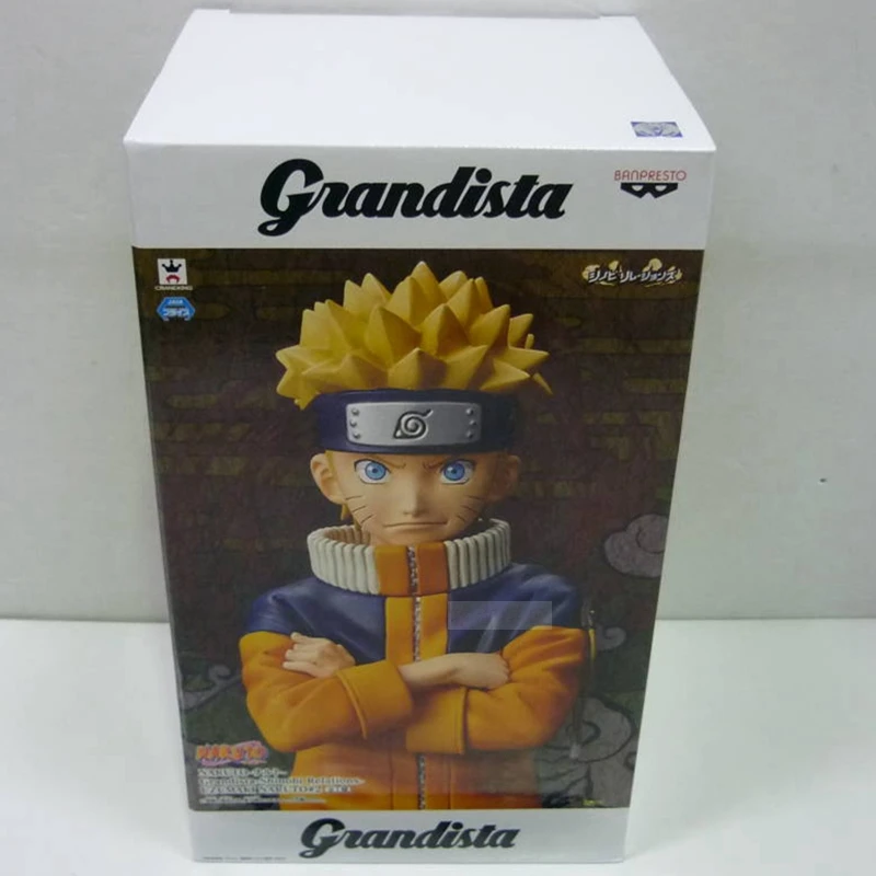 Японское аниме "NARUTO Shippuden" оригинальная Коллекционная Фигурка Banpresto Grandista Shinobi Relations-Наруто Узумаки#2
