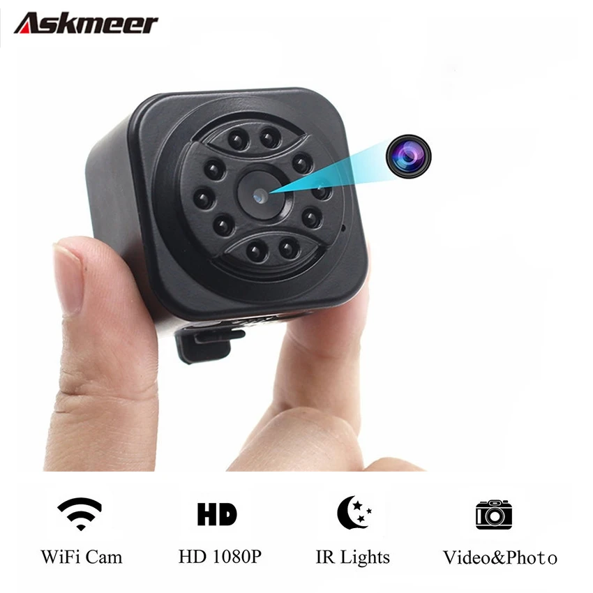 ASKMEER 814 мини видеокамера Full HD 1080 P сенсор Микро видеорегистратор с режимом ночной