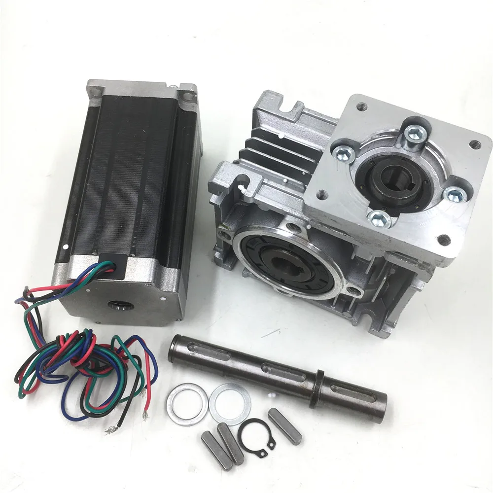 Червь Nema23 27Nm шаговый двигатель передаточное число 15:1 L112mm 4.2A 2ph комплект редуктора
