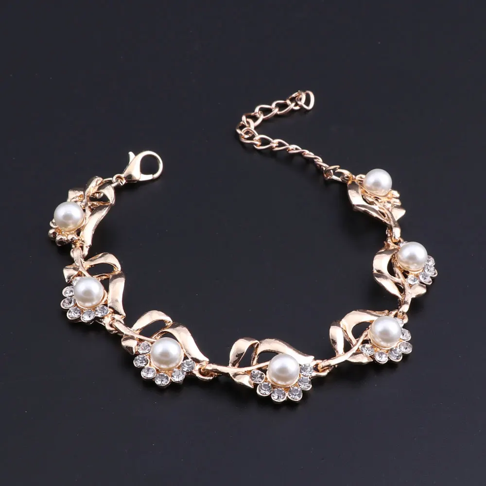 Наборы свадебных ювелирных изделий имитация жемчуга Африканский кулон ожерелье