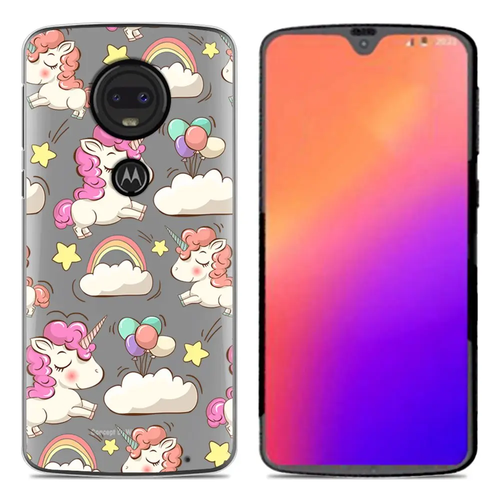 YIKS силиконовый чехол для Motorola Moto G7 Роскошный мультяшный ТПУ G 7 Мягкий защитный на
