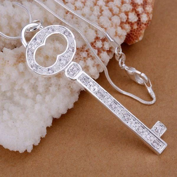 Бесплатная доставка ожерелье с серебряным покрытием ювелирные изделия из