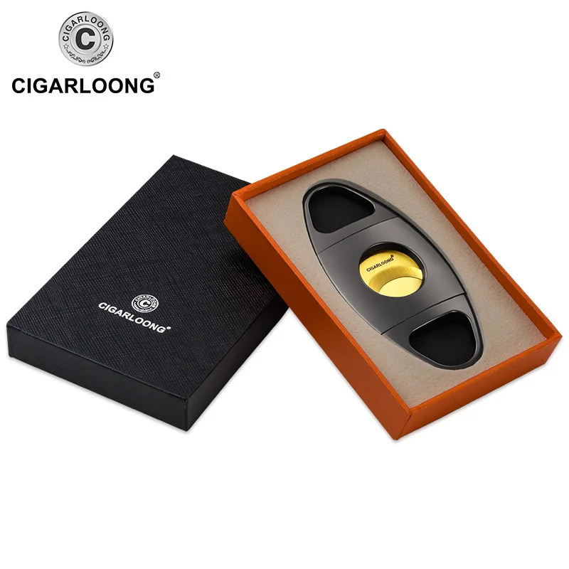 CIGARLOONG Роскошные гаджеты портативный металлический резак для сигар из
