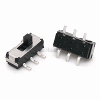 10pcs mss22d18 mini miniature smd smt slide switch 2p2t 6pin handle high 2mm for diy electronic accessories