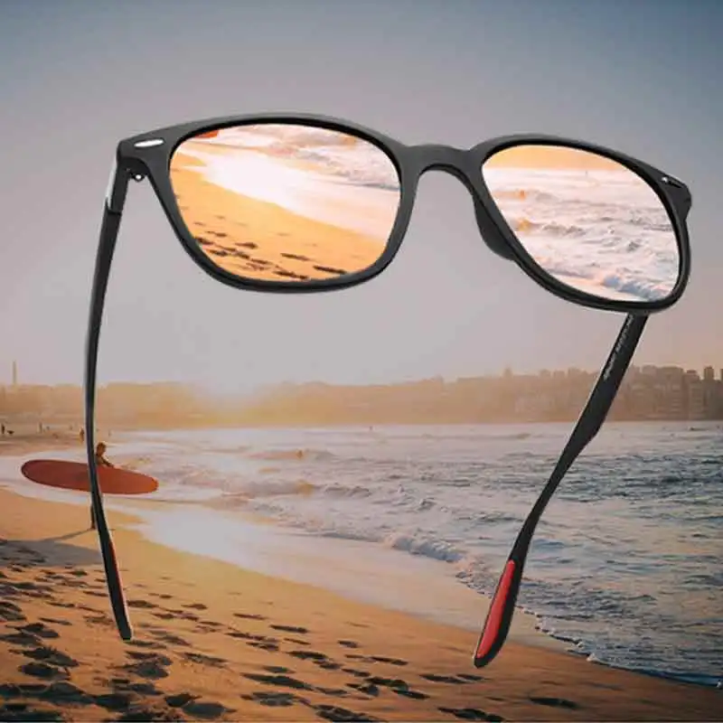 Мужские поляризационные очки Gafas De Sol солнцезащитные для вождения прямоугольные