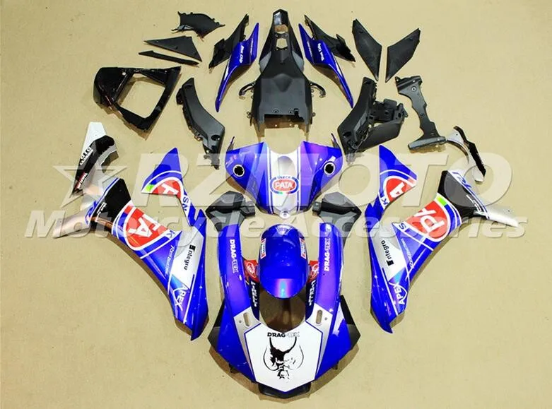 Комплект обтекателя впрыска подходит для YAMAHA YZFR1 YZF R1 15 16 17 18 YZF1000 ABS Обтекатели на заказ cool PATA