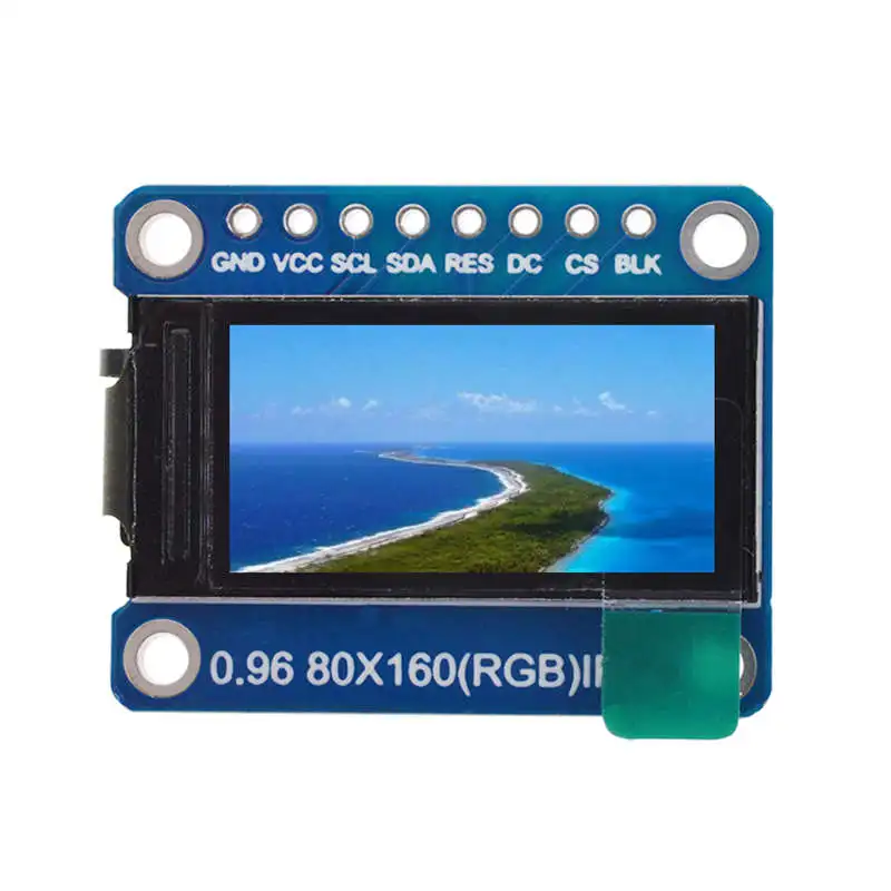 New-Ips 0.96 Inch 8 Pin Spi Hd 65K Full Color Tft Module St7735 Drive Ic 80 x 160 Lcd Display 3.3V Spi Interface For Arduino D