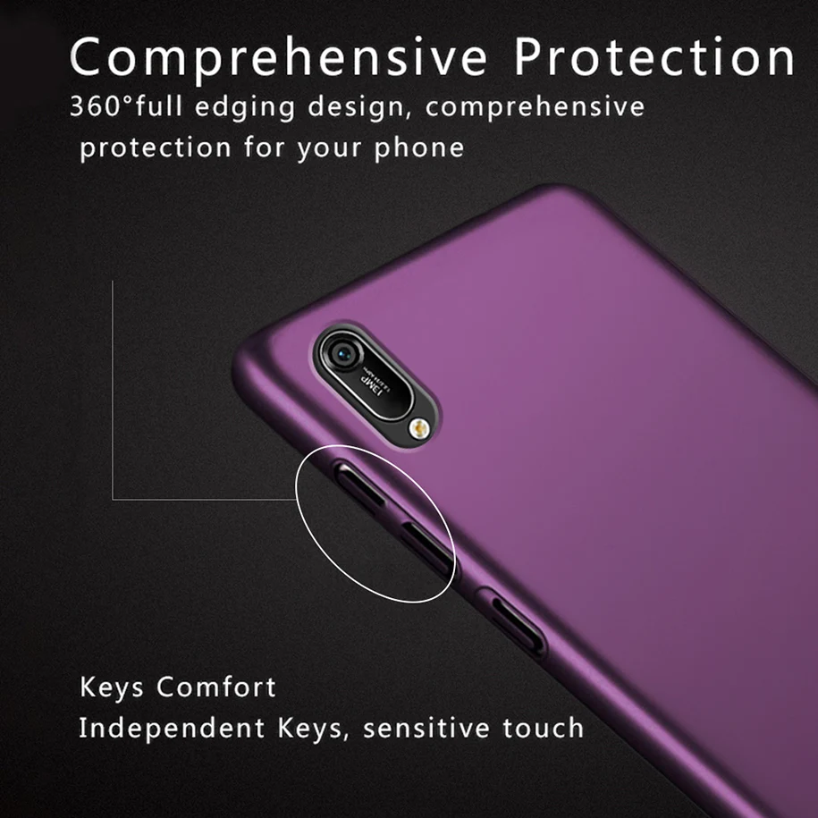 360 Full Cover For Huawei Y6 2019 Case Pro Matte Hard PC Phone 2018 Y6Prime Y62019 Bumper | Мобильные телефоны и