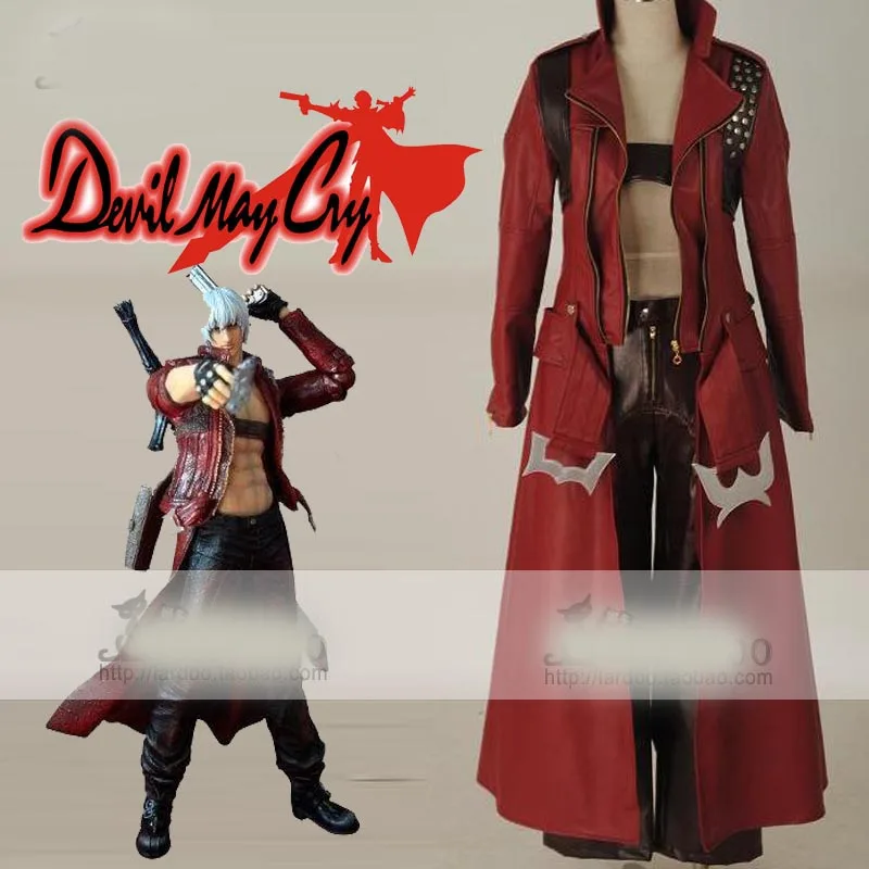 DMC 3 Данте косплей кожаный костюм Хэллоуин Косплей Костюм 11| |