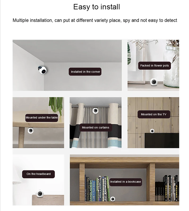 Мини-камера, Wi-Fi, IP, HD, ночное видение, 720 P, видеокамера, Android, для улицы, DVR DV, 140 градусов, широкий угол обзора, обнаружение движения, портативная камера