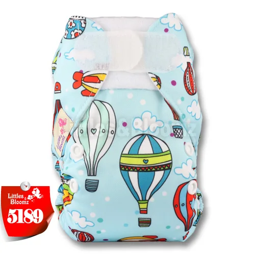[Littles&Bloomz] многоразовые Многоразовые моющиеся тканевые подгузники для новорожденных одного размера, подгузники из натуральной ткани - Цвет: 5189