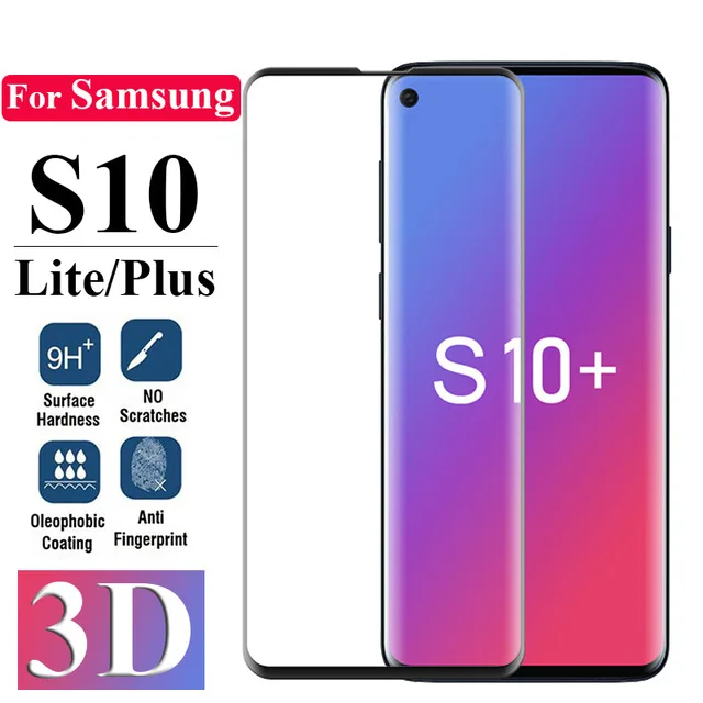 

Full Glue Curved Screen Protector Tempered Glass For Samsung Galaxy S10 S8 S9 Plus Note 8 Protective Glass On S10+ S 10 HD Film