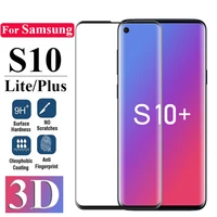 full glue curved screen protector tempered glass for samsung galaxy s10 s8 s9 plus note 8 protective glass on s10 s 10 hd film