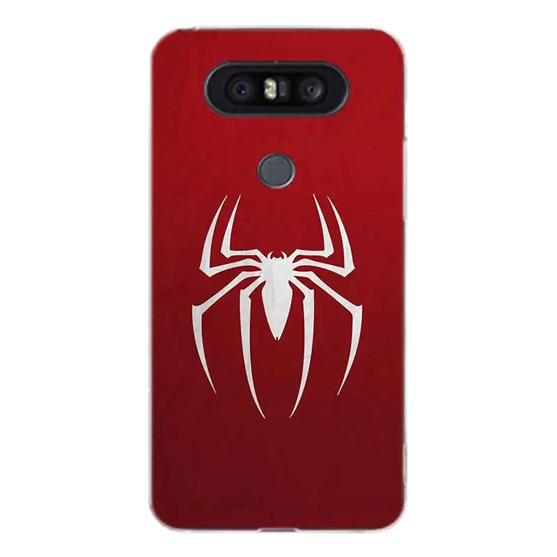Красный мягкий резиновый чехол с рисунком Человека-паука для LG K8 K10 2018 2017 Q8 Q7 Q6 G6 G7