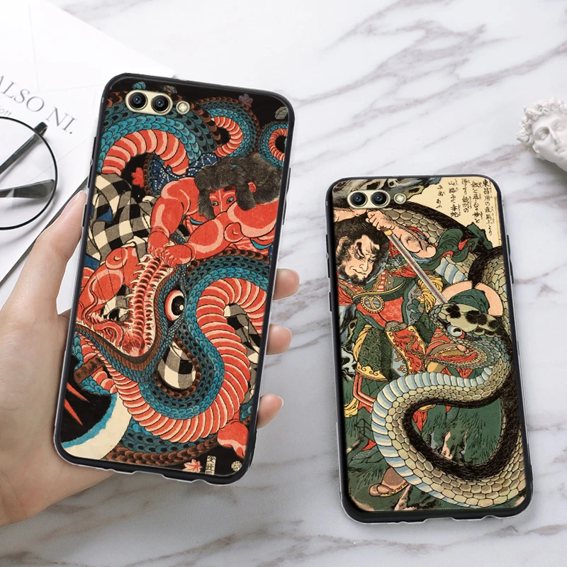 Силиконовый чехол в японском стиле для Huawei honor 6A 7A Pro 7X 8 Lite 8A 8X 8C 9 Note 10 View 20 20S