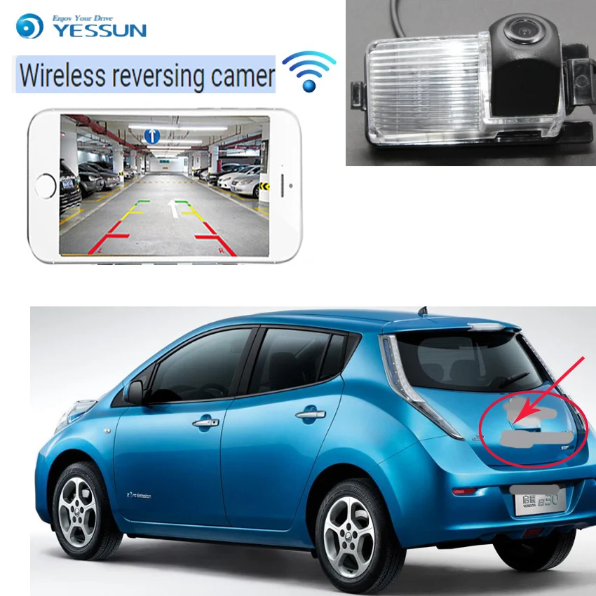 YESSUN Автомобильная беспроводная камера заднего вида для Nissan leaf Venucia E30 2010 2012 2013 2014