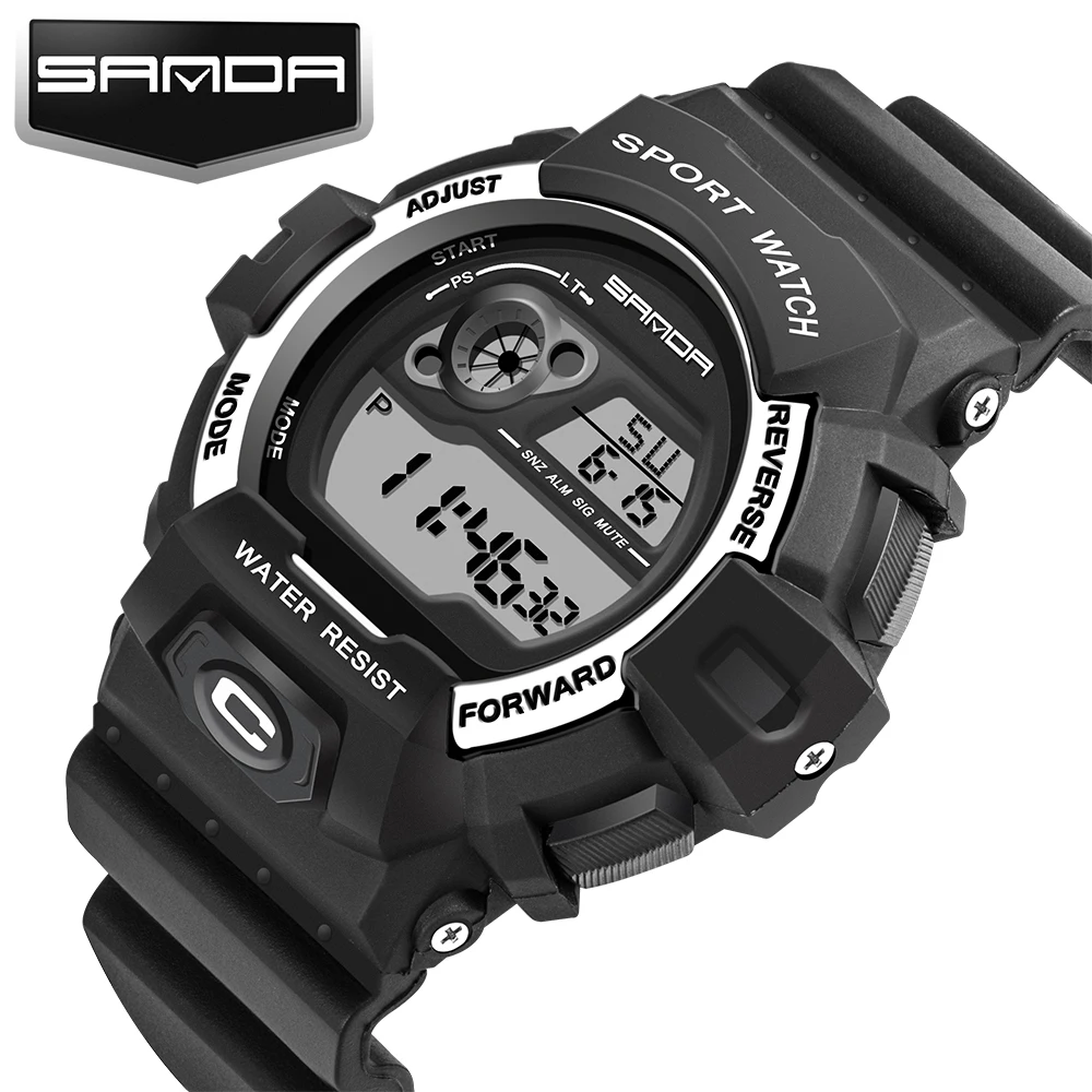 Shock Мужские Роскошные Аналоговые кварцевые цифровые часы G стиль спортивные