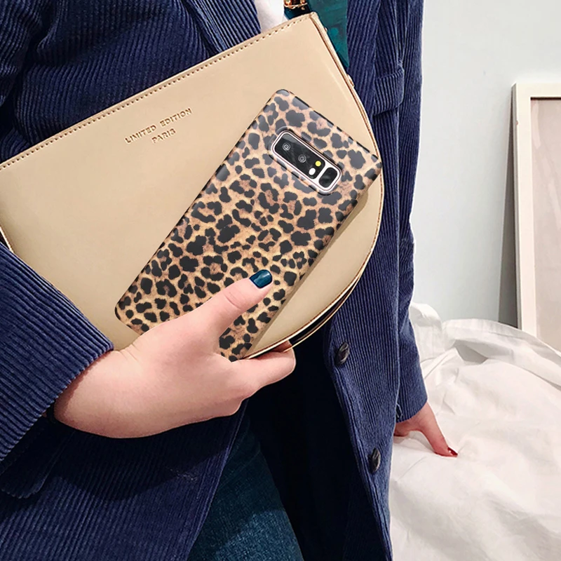 YHBBCASES ретро сексуальные леопардовые телефонные чехлы для samsung Note 10 Plus 8 9 Galaxy S10 5G S8 S9 Plus Модный мягкий чехол со шнурком