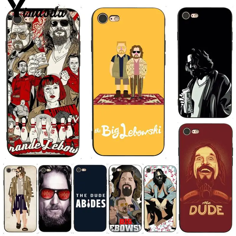 Yinuoda для iphone 7 6 X чехол фильм Большой Lebowski блестящий красочный чехол для телефона для iphone 7X6 6S 8 Plus X 5 5S SE 5C