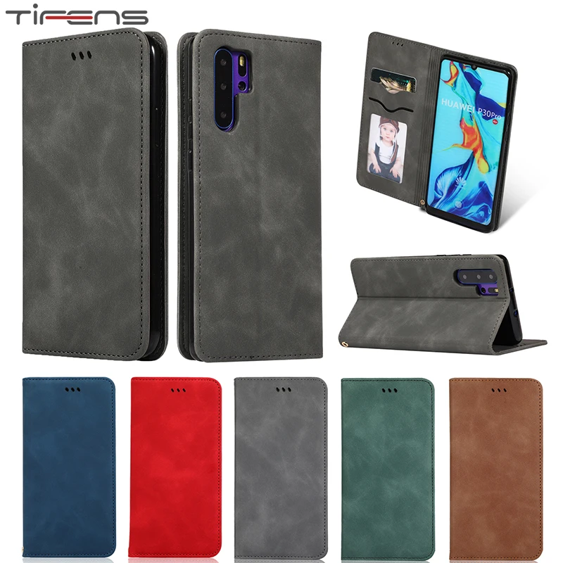 Кожа P30pro Psmart Z Y9 Nova 5 5i флип-кейс для huawei P20 P30 Mate20 Pro Lite Honor 8X20 10i 20i бумажник на магните чехол