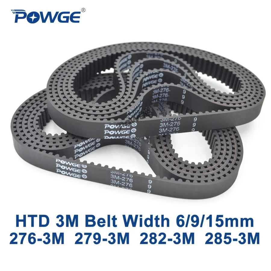 Ремень ГРМ POWGE Arc HTD 3M C = 276 279 282 285 ширина 6/9/15 мм зубья 92 93 94 95 HTD3M синхронный 3 м|3m timing