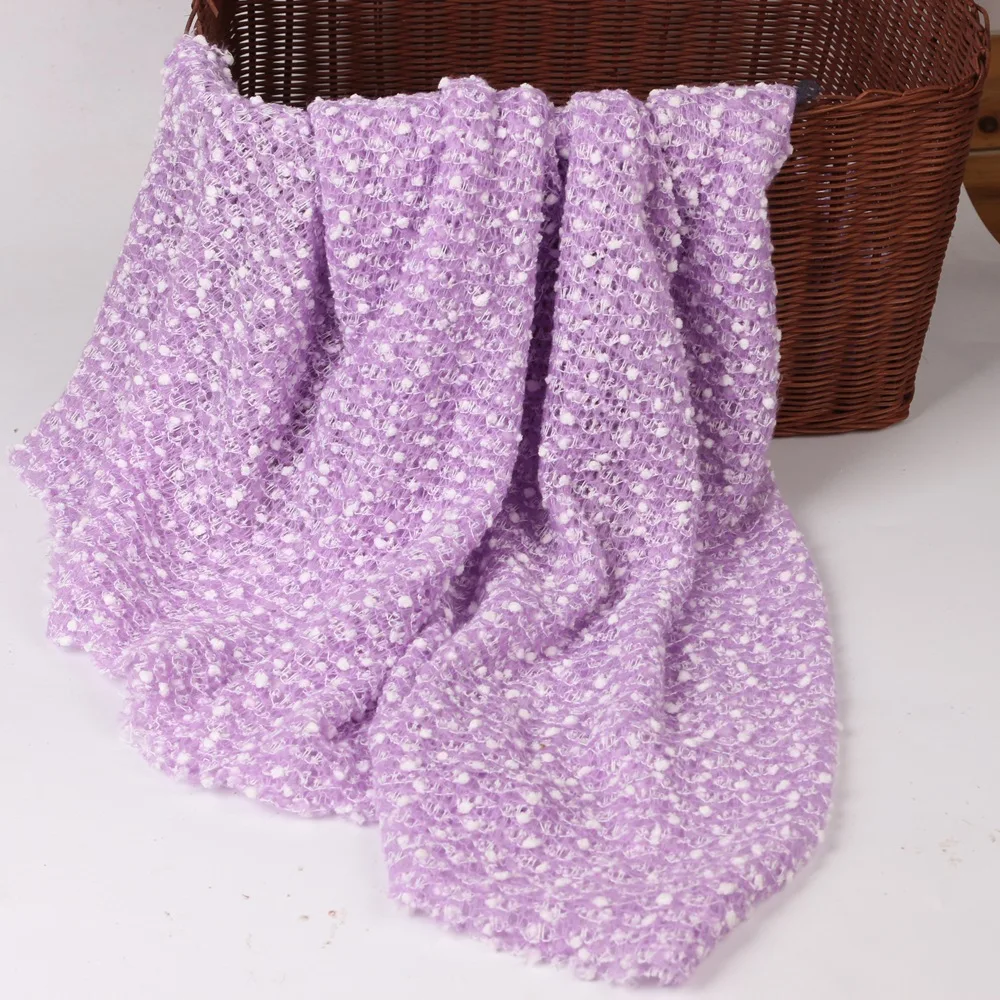 

160*100cm Newborn Photography Backdrop Popcorn Fabric Baby Posing Dots Blanket Photo Backgrouds Basket Stuffer Filler