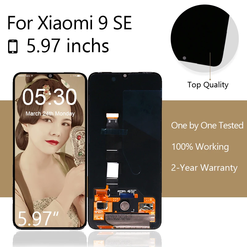 Для Xiaomi mi 9 SE ЖК mi 9 SE AMOLED ЖК-дисплей сенсорный экран дигитайзер для Xiao mi 9 SE Замена дисплея 5,9"