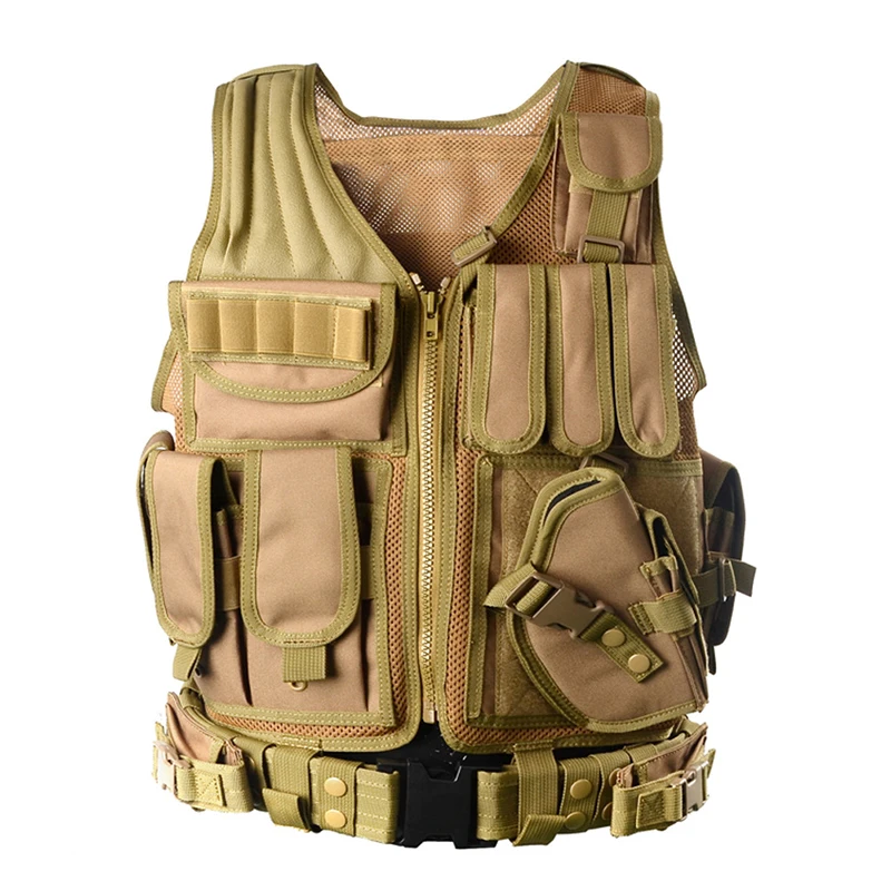 MAGCOMSEN Tactical Vest Miliatry Waistcoat MOLLE Equipment Airsoft Combat Accessories SWAT Safety Guard Special Force Vest XS-01
