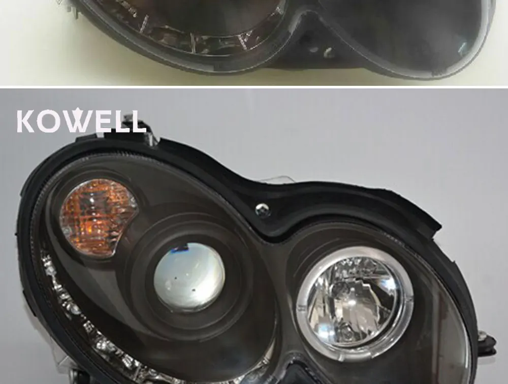 KOWELL автомобильный Стайлинг для Mercedes-Benz CLK W209 CLK200 CLK240 CLK280 CLK350 светодиодный прожектор фары 2004-2009 Высокое качество