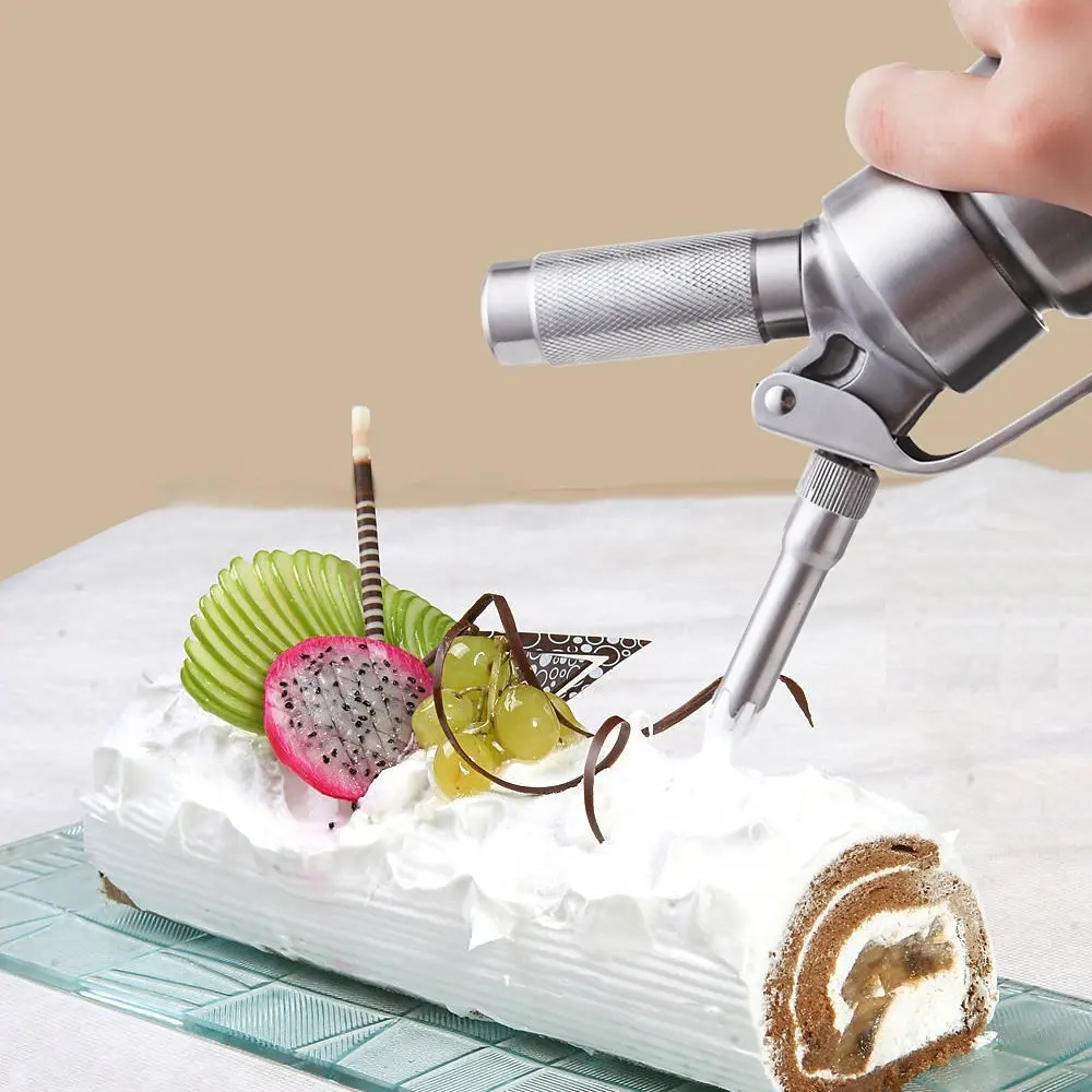 Мастер Профессиональный Нержавеющая сталь дозатор для взбитых сливок и головы 1